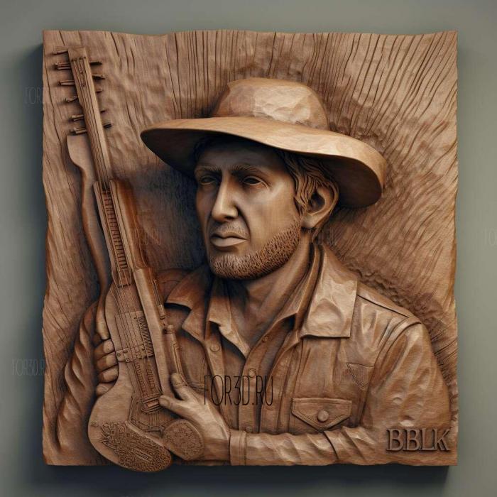 Luke Bryan 1 stl model for CNC